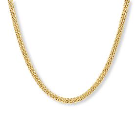 Bellezza Bronze Goldtone Cuban Link 18" Necklace