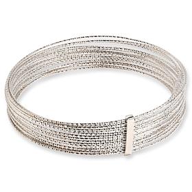 Bellezza Bronze Multi-Layer Diamond-Cut Bangle Bracelet