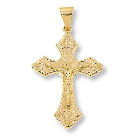 Bellezza Bronze Polished Crucifix Cross Pendant