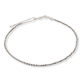 Bellezza Bronze Rope Chain Adjustable Sliding Necklace