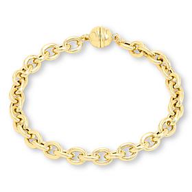 Bellezza Bronze Rope Chain Magnetic Clasp Bracelet