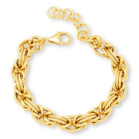 Bellezza Bronze Twisted and Polished Link Bracelet