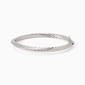 Bellezza Bronze Twisted Hinged Bangle