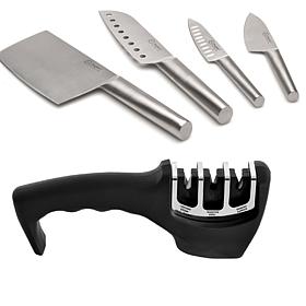BergHOFF® 5-piece Santoku Knife Set and Sharpener