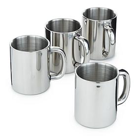 Berghoff Straight 18/10 SS 4pc Coffee Mug Set