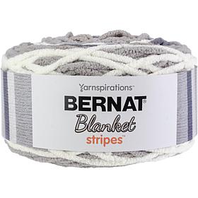 Bernat Blanket Stripes Yarn - Gray Matters
