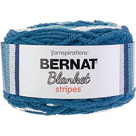 Bernat Blanket Stripes Yarn - Teal Deal