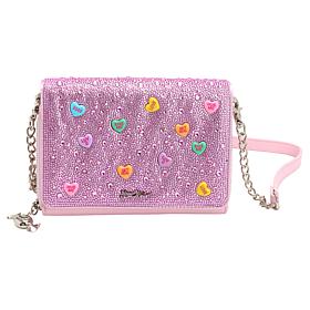 Betsey Johnson Candy Hearts Wallet Crossbody Bag