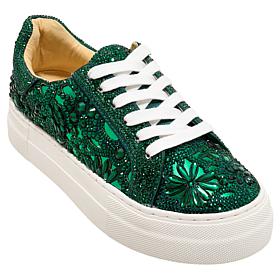 Betsey Johnson Reily Rhinestone Platform Sneaker