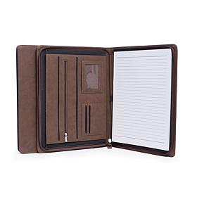 BeyBerk International Multi-Compartment Business Padfolio - Grey