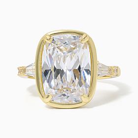 Bezel Set Side Trilliant Ring