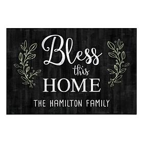 Bless this Home Personalized Standard Doormat 