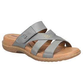 BORN Shawna Leather Adjustable Slide Sandal