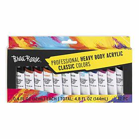 Brea Reese Heavy Body Acrylic Paints 12 Count Classic Colors