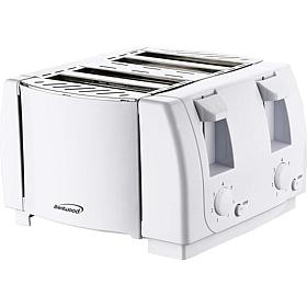 Brentwood 4-Slice Cool Touch Toaster - White