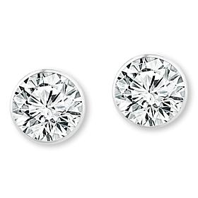 Bright Halo Lab Grown Diamonds 14K 0.5ctw Bezel-Set Stud Earrings