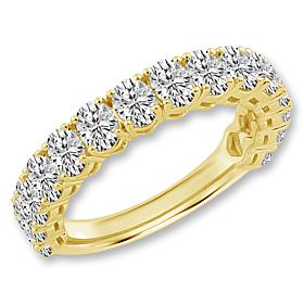 Bright Halo Lab Grown Diamonds 2ctw Oval-Cut Anniversary Band Ring