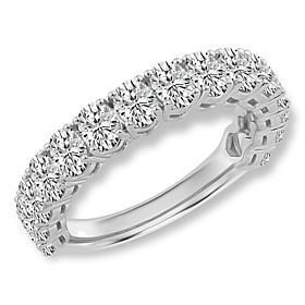 Bright Halo Lab Grown Diamonds 2ctw Oval-Cut Anniversary Band Ring
