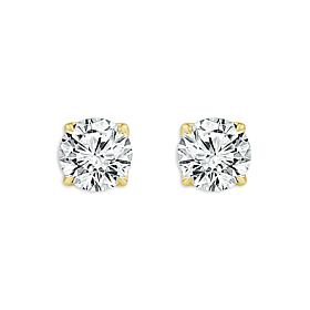 Bright Halo Lab Grown Diamonds .50ctw Stud Earrings