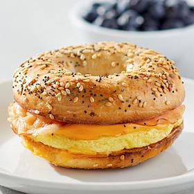 Brooklyn Food Group 12-pc 4oz. Bacon, Egg & Cheddar Bagel Sandwich  