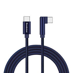 Brookstone C-to-C 60WT Braided with Alloy Tip and Right Angled End