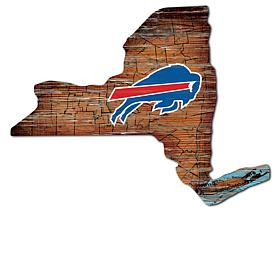 Buffalo Bills Distressed State with Logo
