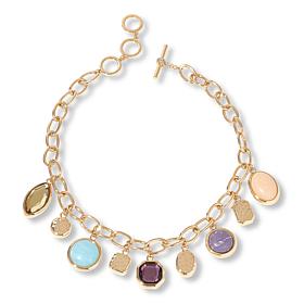 C Wonder 18" Simulated Gem Dangle Necklace