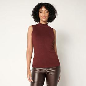 C Wonder Baby Ruffle Mock-Neck Tank Top