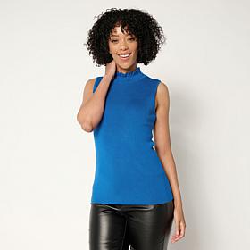 C Wonder Baby Ruffle Mock-Neck Tank Top