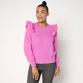 C Wonder Cable Mix Sweater