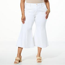 C Wonder Cropped Flare Leg Jean