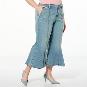 C Wonder Cropped Flare Leg Jean