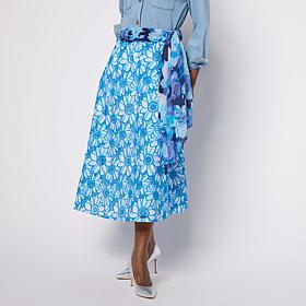 C. Wonder Embroidered Cutwork Full Circle Skirt