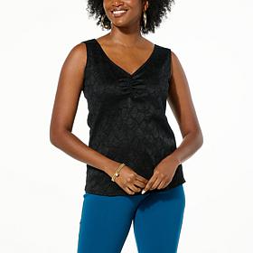 C Wonder Knit Lace Tank