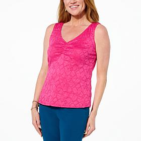 C Wonder Knit Lace Tank
