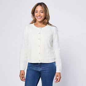 C. Wonder Long Sleeve Floral Sequin Cardigan