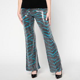 C Wonder Runway Sequin Slim Flare Pant