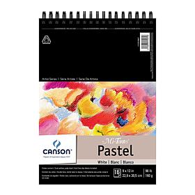 CANSON Mi-Teintes Pastel Pad With Interleavings White 9" x 12"