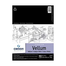Canson Vidalon Tracing Vellum 9 in. x 12 in. Pad - 50 sheets