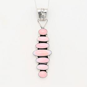 Chaco Canyon Pink Conch Shell Pendant with 18" Box Chain