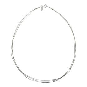 Chaco Canyon Southwest 3-Row "Liquid Silver" Necklace