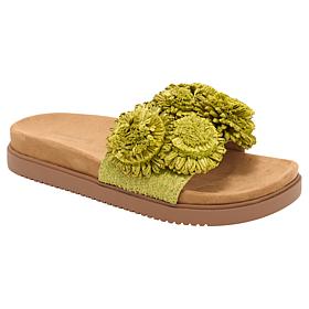 Charles David Palms Flower Slide Sandal