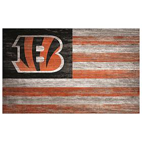 Cincinnati Bengals Distressed Flag 11x19