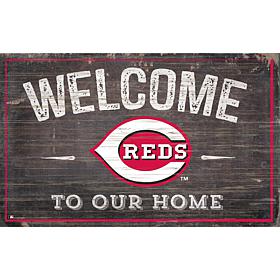 Cincinnati Reds 11x19 Welcome to our Home Sign  
