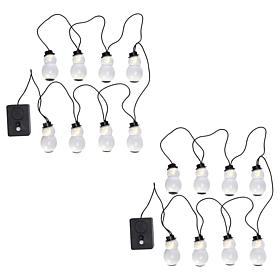 Cinemates 8' Animated Snowman String Lights 2-pack 