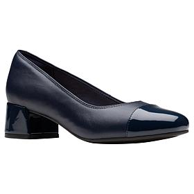 Clarks Collection Iridessa May Leather Cap-Toe Pump