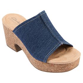 Clarks Collection Nerisa Vine Nubuck Wedge Sandal