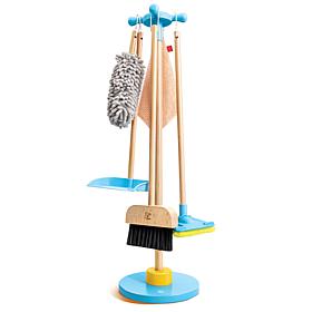 Clean Up Broom Set with Mop, Dustpan, Duster & Stand