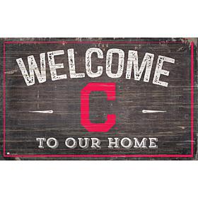Cleveland Indians 11x19 Welcome to our Home Sign  