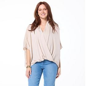 Colleen Lopez Crossover Dolman Sleeve Top
